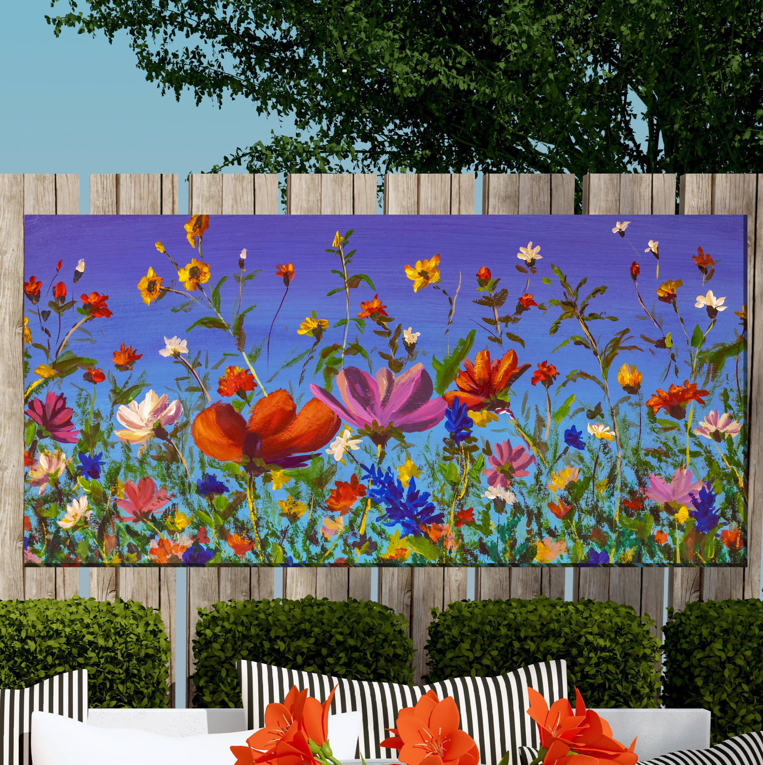 ころん　アートパネル　宮坂なこ　CANVAS+GARDEN Blossoms and Bunnies Canvas Wall Art | Glow Decor
